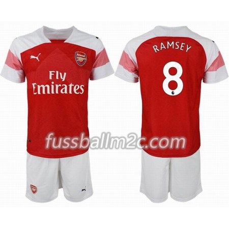 Fußballtrikots Arsenal RAMSEY 8 Kinder Heim Trikotsatz 2018-2019